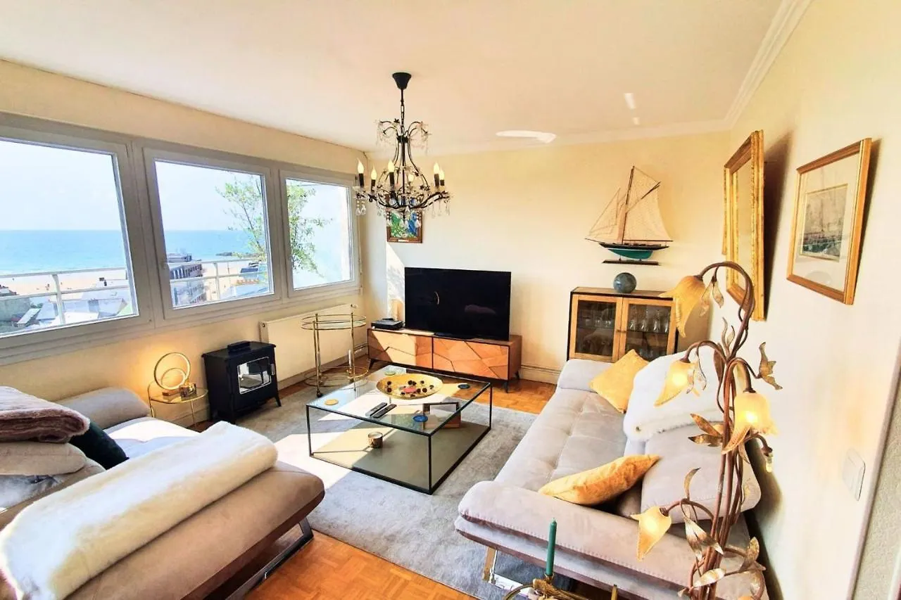 סן מלו Bright Apt With Balcony Panoramic View